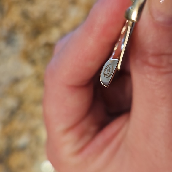 CHANEL CC Logo Gold Hoop Earrings B19K - Picture 5 of 5